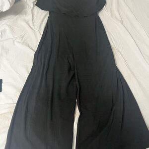 Black Wide-Leg Jumpsuit - Classic Women's Jumpsuit